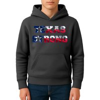 Texas Strong Flag Hurricane Harvey Aid Kids Hoodie