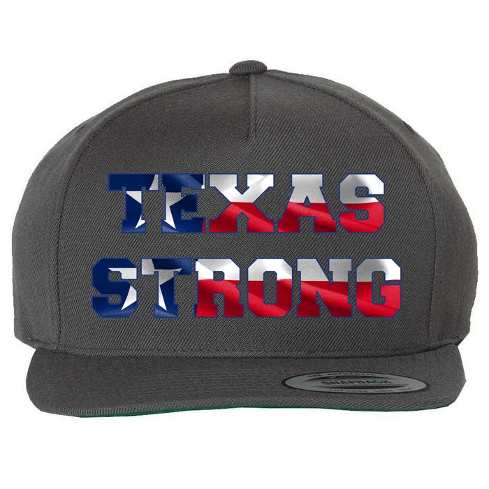 Texas Strong Flag Hurricane Harvey Aid Wool Snapback Cap