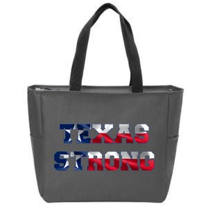 Texas Strong Flag Hurricane Harvey Aid Zip Tote Bag