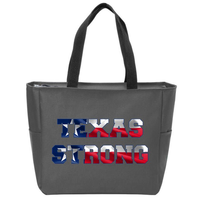 Texas Strong Flag Hurricane Harvey Aid Zip Tote Bag