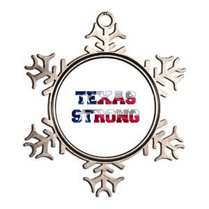 Texas Strong Flag Hurricane Harvey Aid Metallic Star Ornament