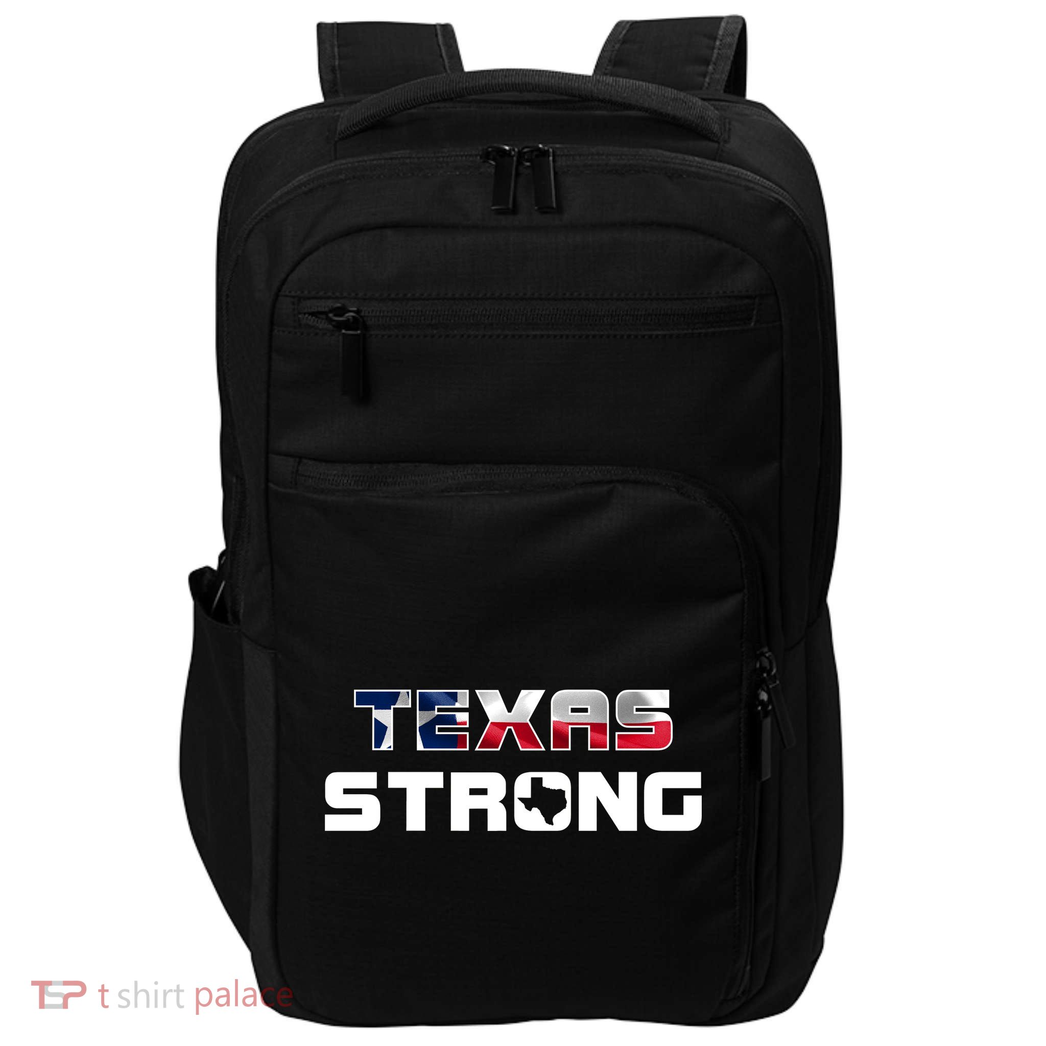 Texas Strong State Flag Logo Impact Tech Backpack