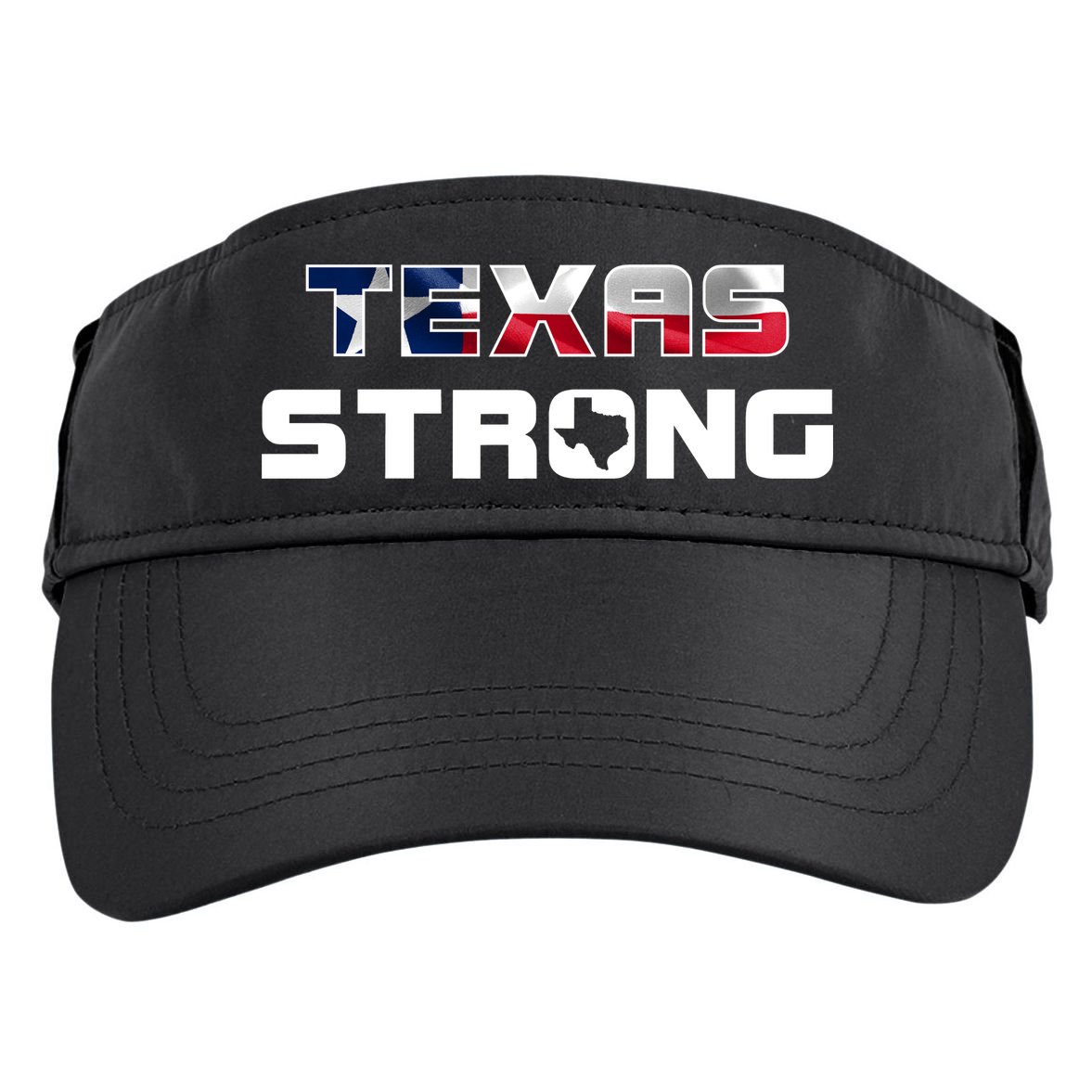Texas Strong State Flag Logo Adult Drive Performance Visor