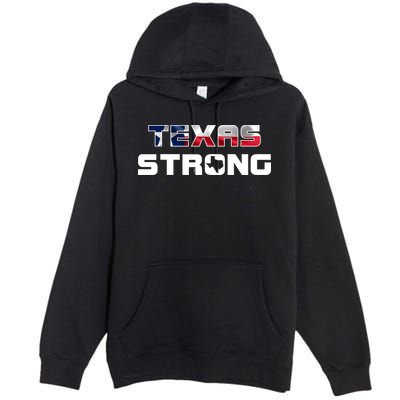 Texas Strong State Flag Logo Premium Pullover Hoodie