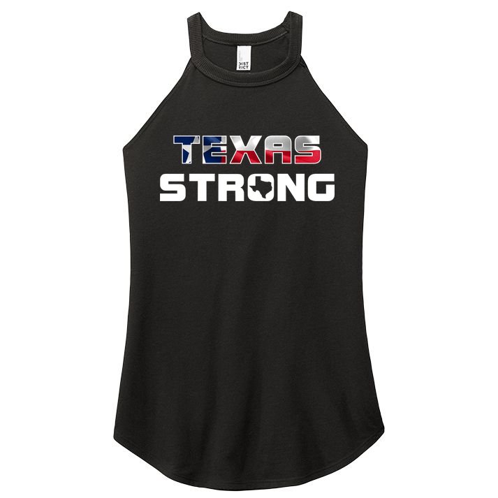 Texas Strong State Flag Logo Women's Perfect Tri Rocker Tank