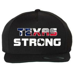 Texas Strong State Flag Logo Wool Snapback Cap