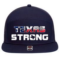Texas Strong State Flag Logo 7 Panel Mesh Trucker Snapback Hat