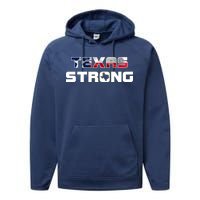 Texas Strong State Flag Logo Performance Fleece Hoodie