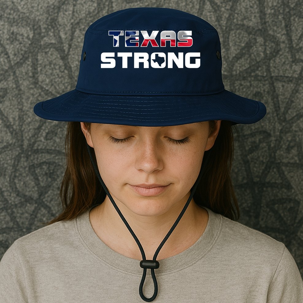 Texas Strong State Flag Logo Bucket Hat