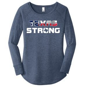 Texas Strong State Flag Logo Women's Perfect Tri Tunic Long Sleeve Shirt