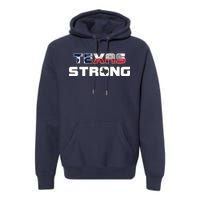 Texas Strong State Flag Logo Premium Hoodie