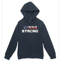 Texas Strong State Flag Logo Urban Pullover Hoodie