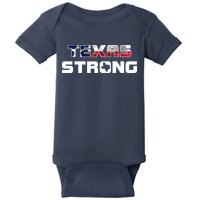 Texas Strong State Flag Logo Baby Bodysuit