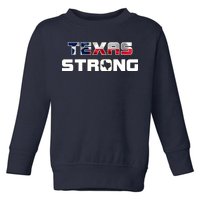 Texas Strong State Flag Logo Toddler Sweatshirt