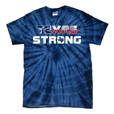 Texas Strong State Flag Logo Tie-Dye T-Shirt