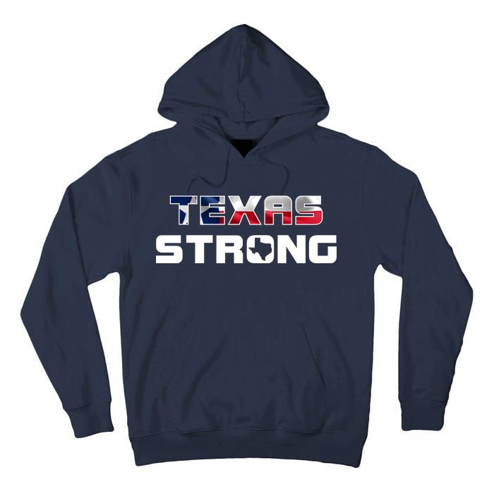 Texas Strong State Flag Logo Tall Hoodie