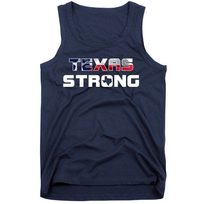 Texas Strong State Flag Logo Tank Top