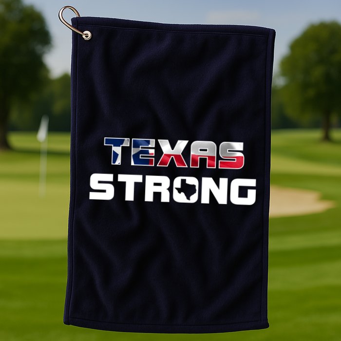 Texas Strong State Flag Logo Golf Towel