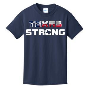 Texas Strong State Flag Logo Kids T-Shirt