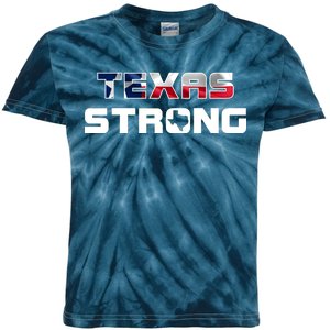 Texas Strong State Flag Logo Kids Tie-Dye T-Shirt