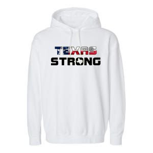 Texas Strong State Flag Logo Garment-Dyed Fleece Hoodie