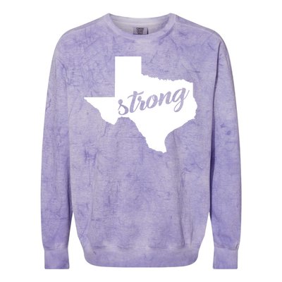 Texas Strong State Logo Colorblast Crewneck Sweatshirt