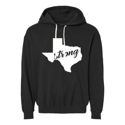 Texas Strong State Logo Garment-Dyed Fleece Hoodie
