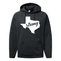 Texas Strong State Logo Performance Fleece Hoodie