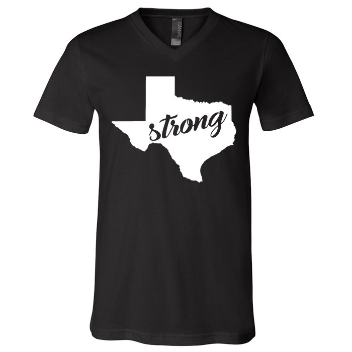 Texas Strong State Logo V-Neck T-Shirt