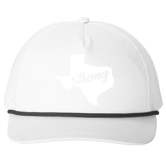 Texas Strong State Logo Snapback Five-Panel Rope Hat