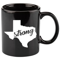 Texas Strong State Logo 11oz C Handle Ceramic Mug