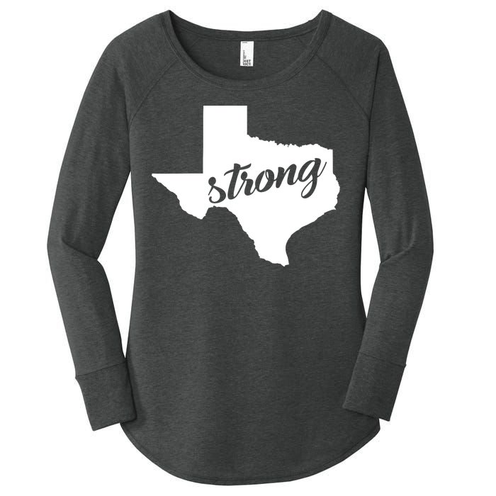 Texas Strong State Logo Women's Perfect Tri Tunic Long Sleeve Shirt