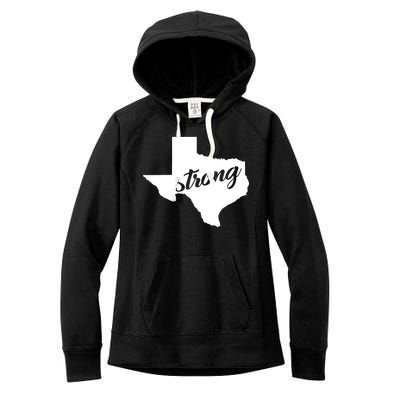 Texas Strong State Logo Women's Fleece Hoodie