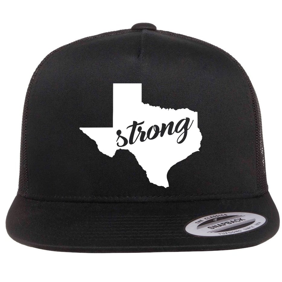 Texas Strong State Logo Flat Bill Trucker Hat