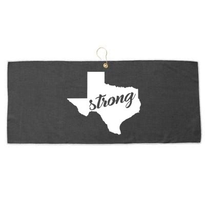 Texas Strong State Logo Large Microfiber Waffle Golf Towel