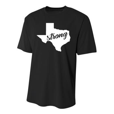 Texas Strong State Logo Youth Performance Sprint T-Shirt