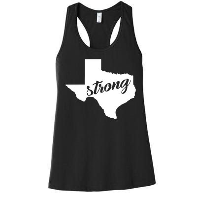 Texas Strong State Logo Women's Racerback Tank