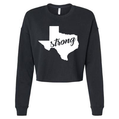 Texas Strong State Logo Cropped Pullover Crew
