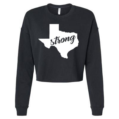 Texas Strong State Logo Cropped Pullover Crew