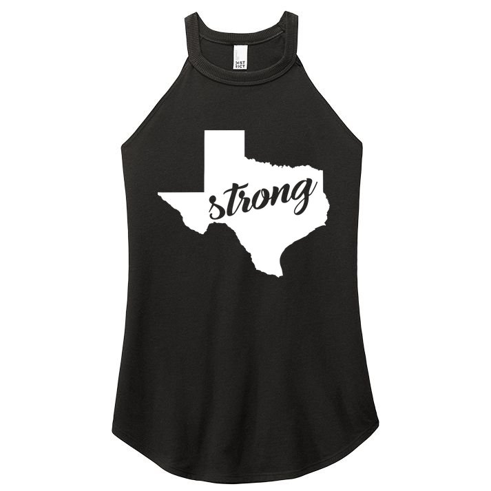 Texas Strong State Logo Women's Perfect Tri Rocker Tank