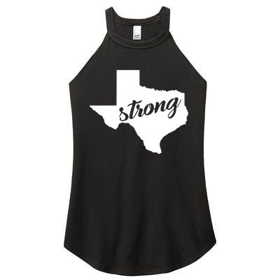 Texas Strong State Logo Women's Perfect Tri Rocker Tank