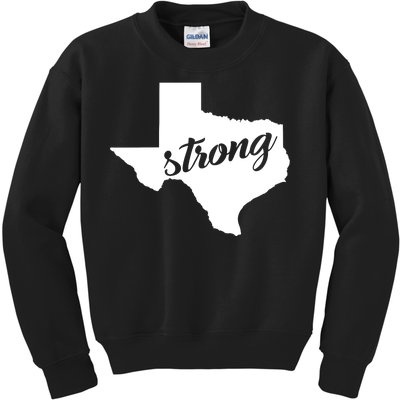 Texas Strong State Logo Kids Sweatshirt