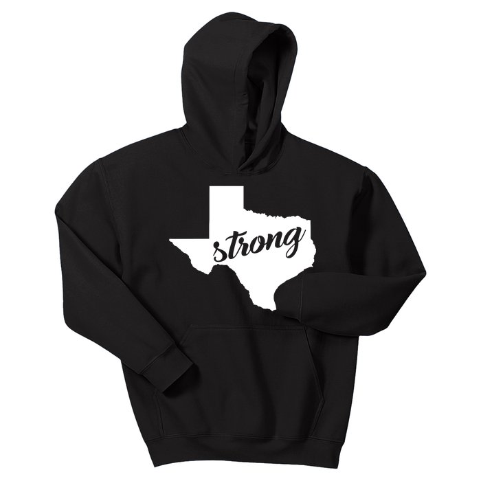 Texas Strong State Logo Kids Hoodie