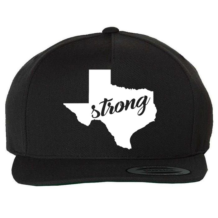 Texas Strong State Logo Wool Snapback Cap