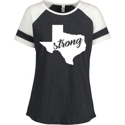 Texas Strong State Logo Enza Ladies Jersey Colorblock Tee