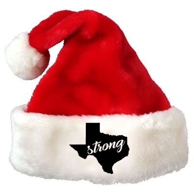 Texas Strong State Logo Premium Christmas Santa Hat