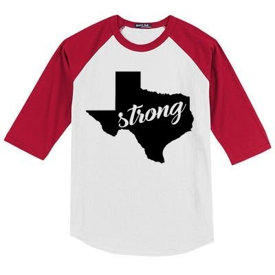 Texas Strong State Logo Kids Colorblock Raglan Jersey