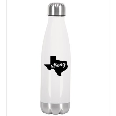 Texas Strong State Logo Stainless Steel Insulated Water Bottle