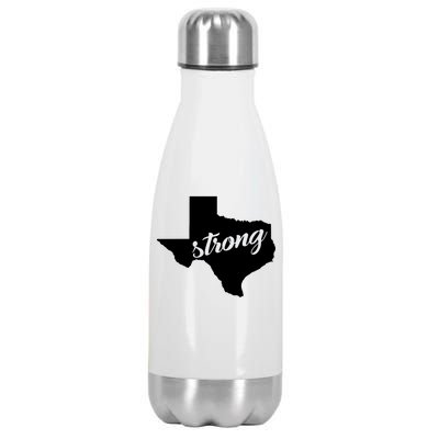 Texas Strong State Logo Stainless Steel Insulated Water Bottle