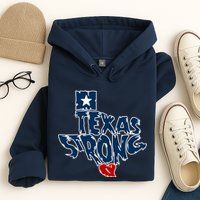 Texas Strong State Map Hoodie